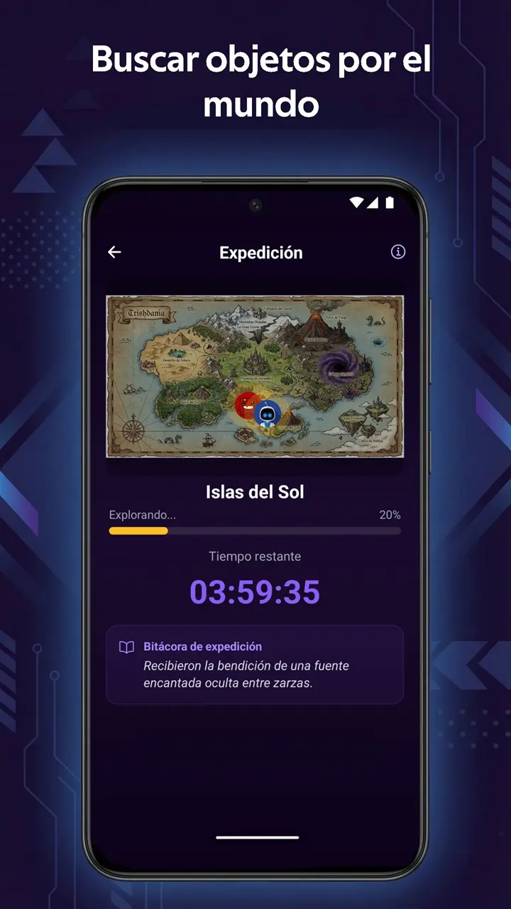 Send your collectibles on expeditions in Trish